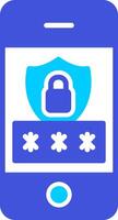 Mobile Security Vecto Icon vector