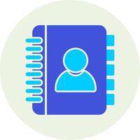 Contact Book Vecto Icon vector