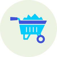 Wheelbarrow Vecto Icon vector