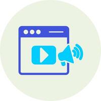 Video Marketing Vecto Icon vector