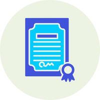 Certificate Vecto Icon vector