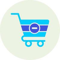 Delete Cart Vecto Icon vector