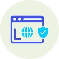 Secure  Browser Vecto Icon vector