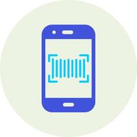 Phone Scanning Vecto Icon vector