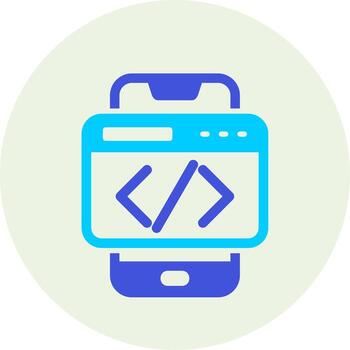 teléfono inteligente codificación vecto icono vector