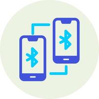 Phone Bluetooth Connected Vecto Icon vector