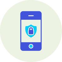 Mobile Security Vecto Icon vector