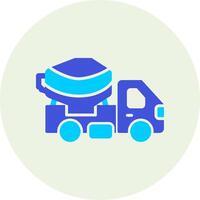 Cement Truck Vecto Icon vector