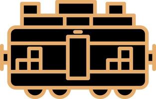 tren carga vecto icono vector