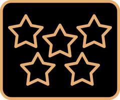 Five Star Vecto Icon vector