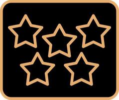 Five Star Vecto Icon vector