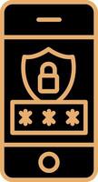 Mobile Security Vecto Icon vector