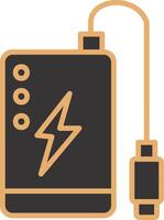 Power Bank Vecto Icon vector