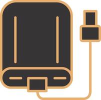 External Hard Drive Vecto Icon vector