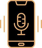 Mobile Voice Assistant Vecto Icon vector