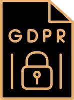 GDPR Vecto Icon vector