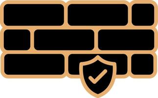 Firewall Vecto Icon vector