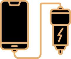 Car phone charging Vecto Icon vector