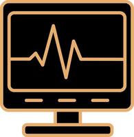 Ecg Reading Vecto Icon vector