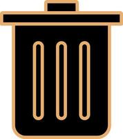 Dustbin Vecto Icon vector