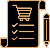 Shopping List Vecto Icon vector