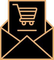 Shopping Email Vecto Icon vector