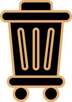 Trash Bin Vecto Icon vector