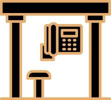 Telephone Box Vecto Icon vector