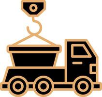 Skip Truck Vecto Icon vector