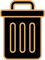 Trash Bin Vecto Icon vector