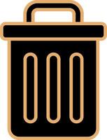 Trash Bin Vecto Icon vector