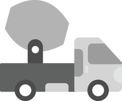 cemento camión vecto icono vector