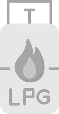 Gas Cylinder Vecto Icon