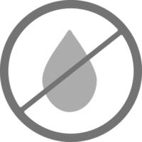 No Water Vecto Icon vector