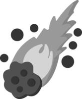 meteorito vecto icono vector