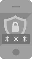 Mobile Security Vecto Icon vector