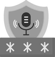 Voice Access Security Vecto Icon vector