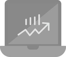 Stocks Monitoring Vecto Icon vector