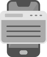 Smartphone Browser Vecto Icon vector