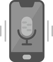 Mobile Voice Assistant Vecto Icon vector