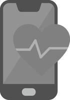 Heart Rate Vecto Icon vector