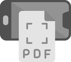 teléfono inteligente pdf vecto icono vector