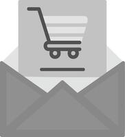 Shopping Email Vecto Icon vector