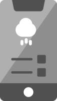 Phone Weather Forcast Vecto Icon vector