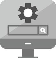 Computer Search Engine Vecto Icon vector