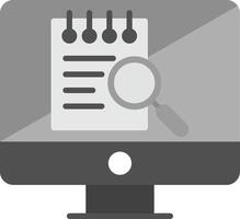 File Search Computer Vecto Icon vector