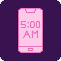 Smartphone Alarm Vecto Icon vector