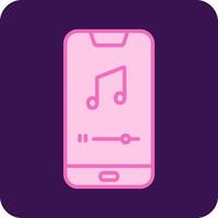 Mobile Music Player Vecto Icon vector