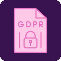 gdpr vecto icono vector