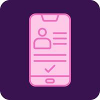 Smartphone Id Vecto Icon vector